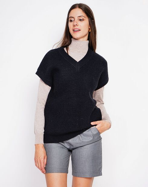 Pull sans manches Adele noir