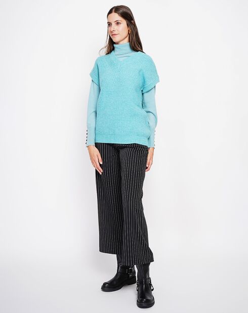 Pull sans manches Adele turquoise