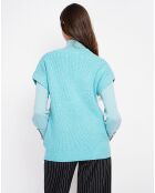 Pull sans manches Adele turquoise