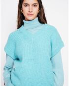 Pull sans manches Adele turquoise