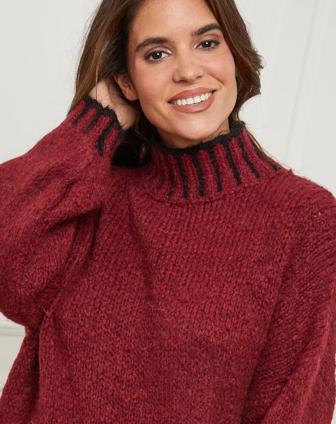 Pull Lou bordeaux