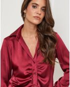 Chemise Ambre bordeaux