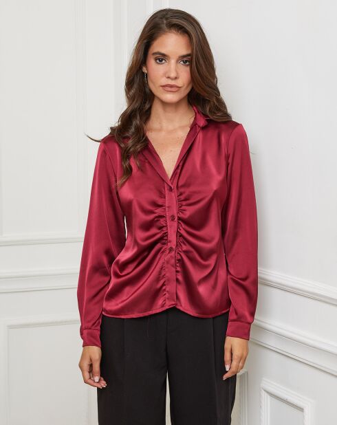 Chemise Ambre bordeaux