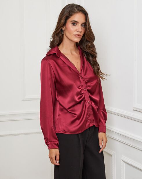 Chemise Ambre bordeaux