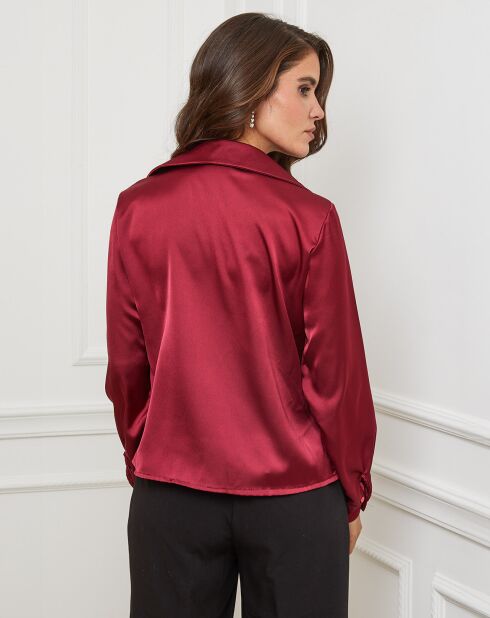 Chemise Ambre bordeaux