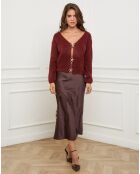 Gilet Elise bordeaux