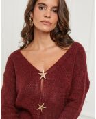 Gilet Elise bordeaux