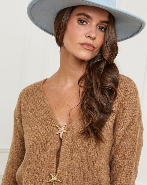 Gilet Elise camel