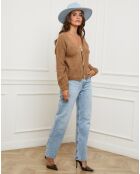 Gilet Elise camel