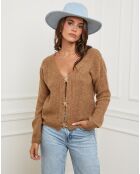 Gilet Elise camel