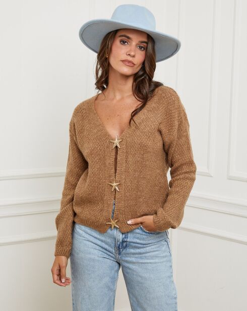 Gilet Elise camel