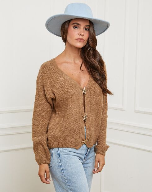 Gilet Elise camel