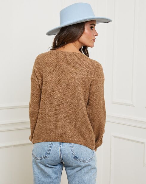 Gilet Elise camel