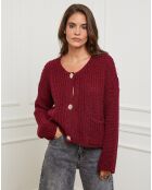 Gilet Alba bordeaux