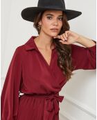 Robe Domitille bordeaux