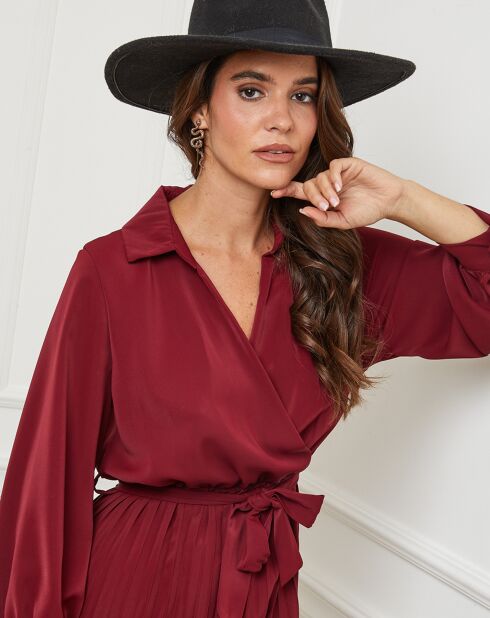 Robe Domitille bordeaux