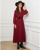 Robe Domitille bordeaux