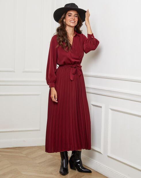 Robe Domitille bordeaux