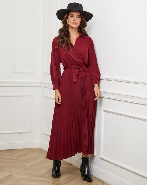 Robe Domitille bordeaux