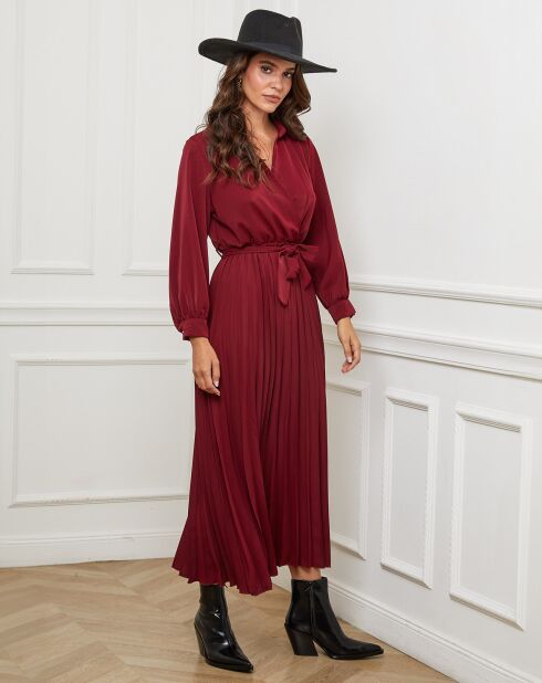 Robe Domitille bordeaux