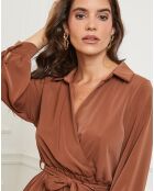 Robe Domitille marron