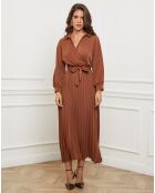 Robe Domitille marron