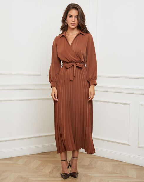 Robe Domitille marron