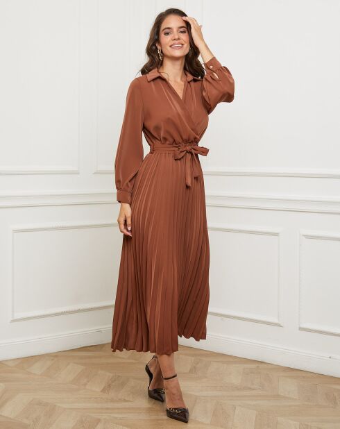 Robe Domitille marron
