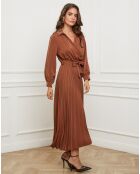 Robe Domitille marron