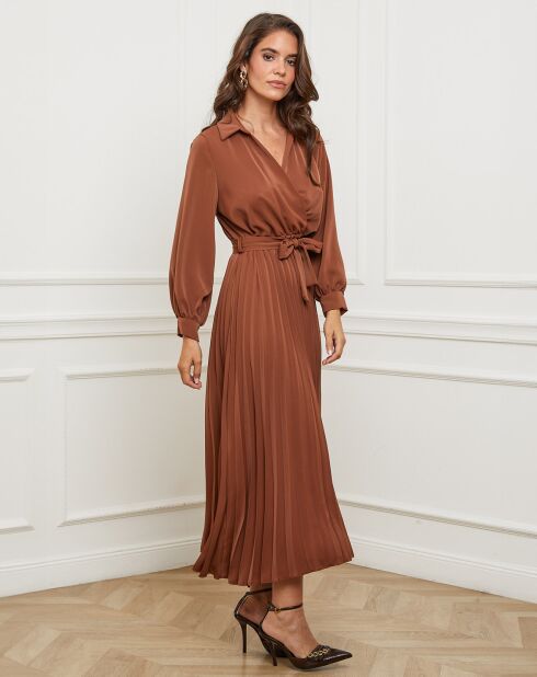 Robe Domitille marron