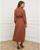 Robe Domitille marron