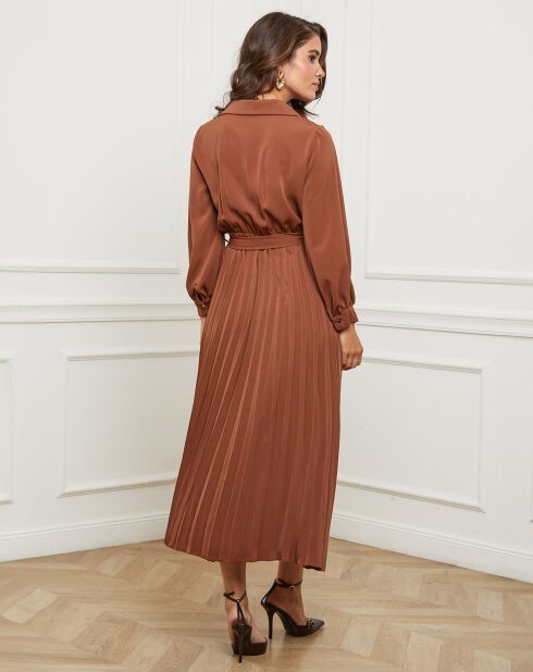 Robe Domitille marron