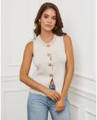 Gilet Romy beige