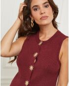 Gilet Romy bordeaux