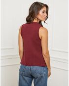 Gilet Romy bordeaux