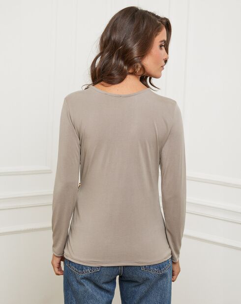 Top Lena taupe