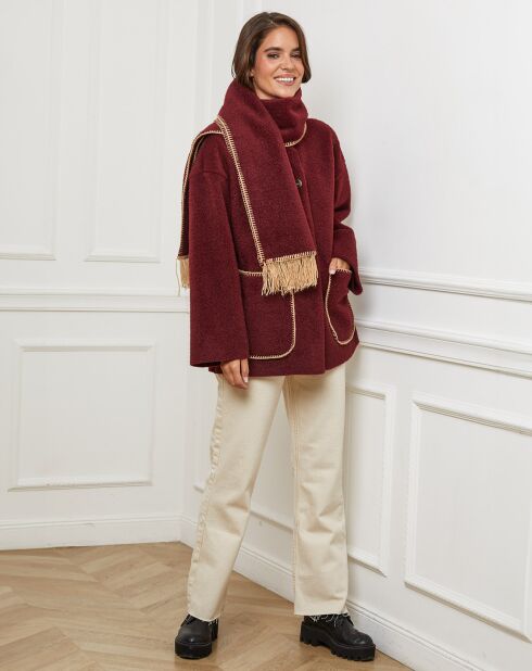 Manteau Nina bordeaux