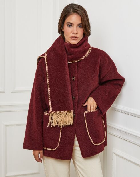 Manteau Nina bordeaux