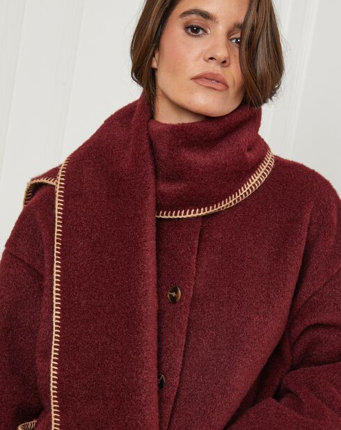 Manteau Nina bordeaux