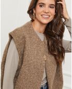 Gilet Alice taupe