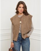 Gilet Alice taupe