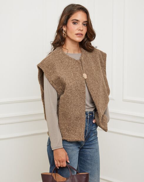 Gilet Alice taupe