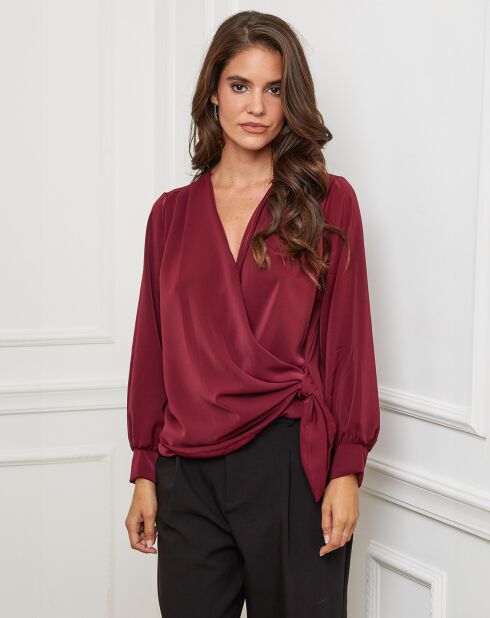 Chemisier Louise bordeaux