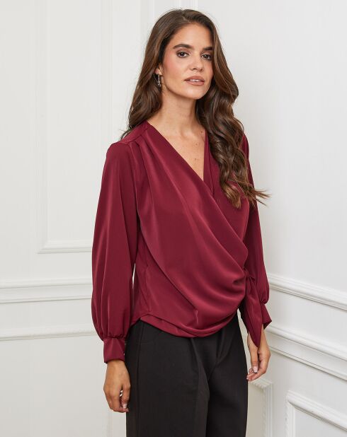 Chemisier Louise bordeaux