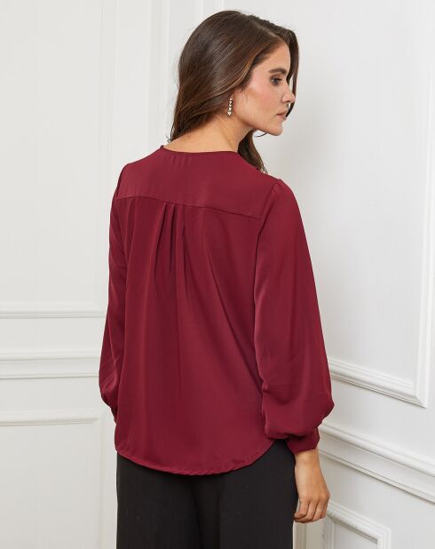 Chemisier Louise bordeaux