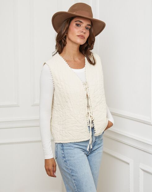 Gilet Diane beige