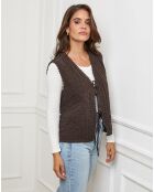 Gilet Diane choco