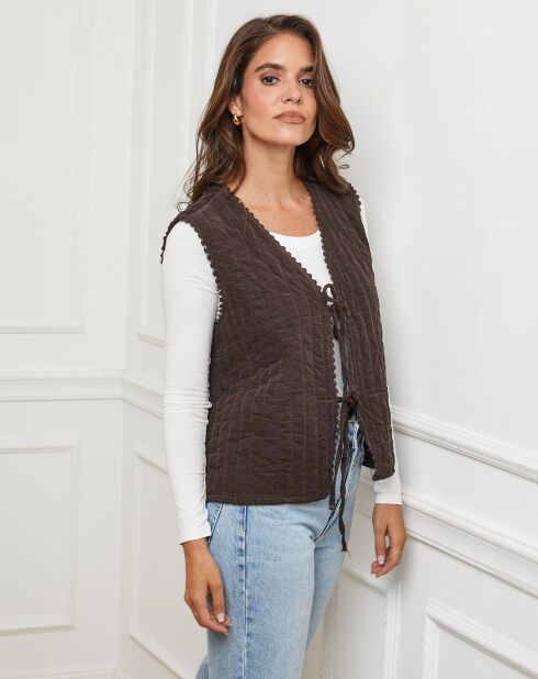 Gilet Diane choco