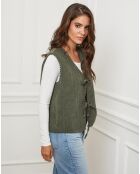Gilet Diane kaki