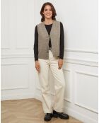 Gilet Diane taupe